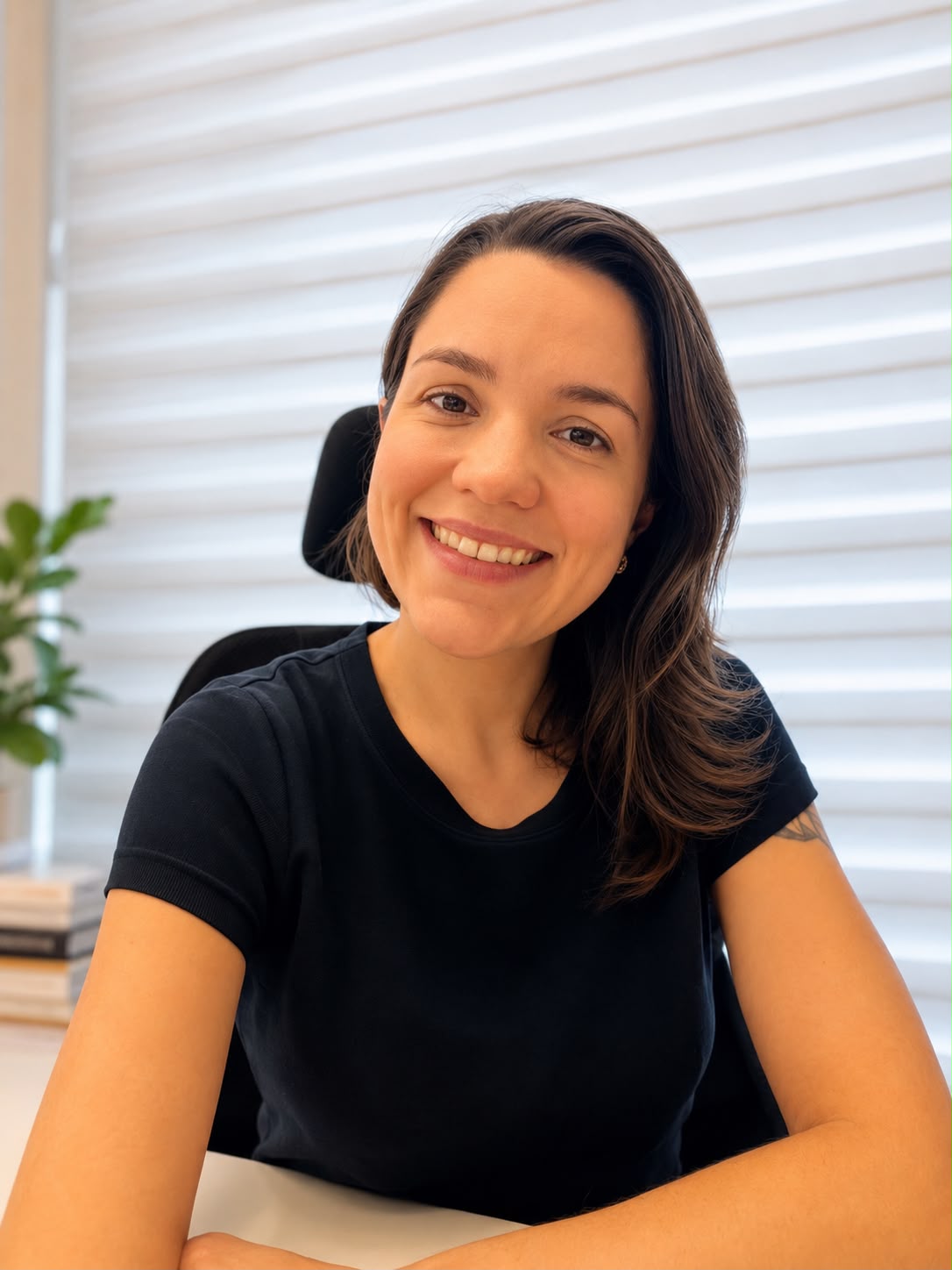 Êmili Cisilotto em consulta